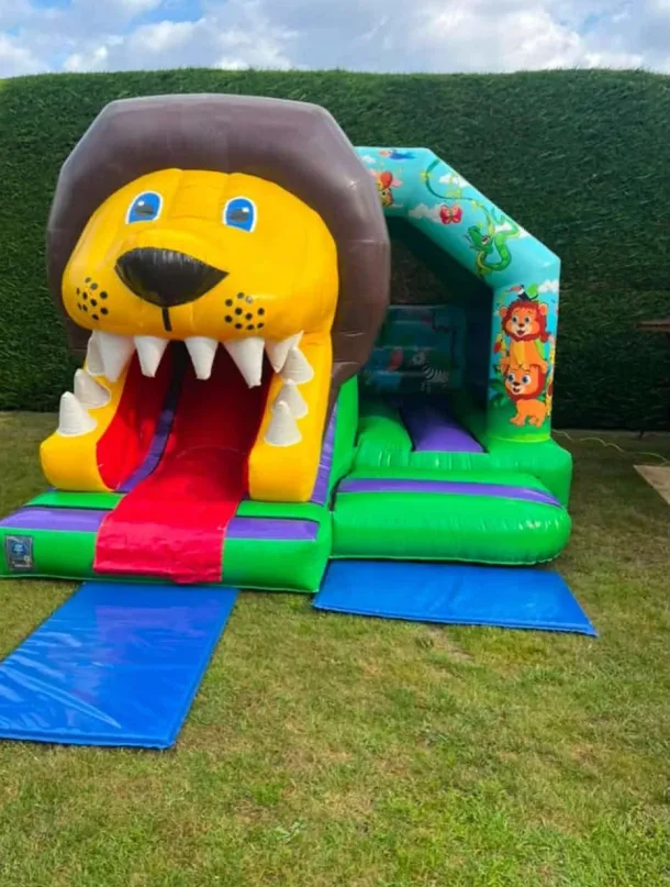 3d Lion Jungle Bounce And Slide Castle
