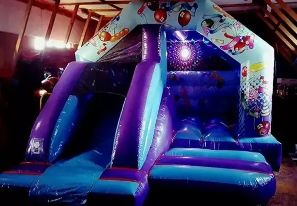 12x15 Disco Party Bouncy Combi With Light And Speaker