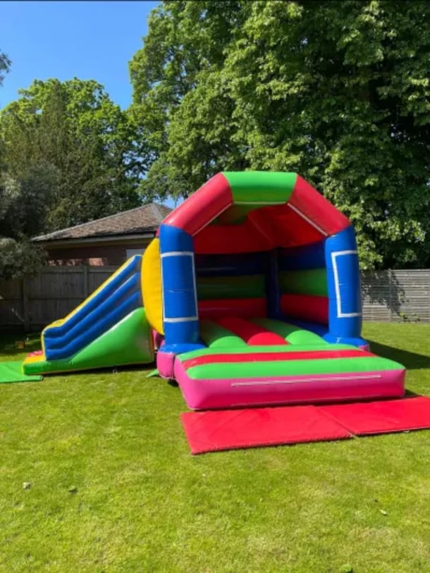 17ft X 15ft Multi-coloured Slide Combi Childrens Castle
