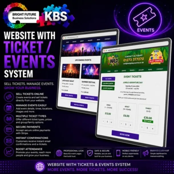 Website With Ticket/events System