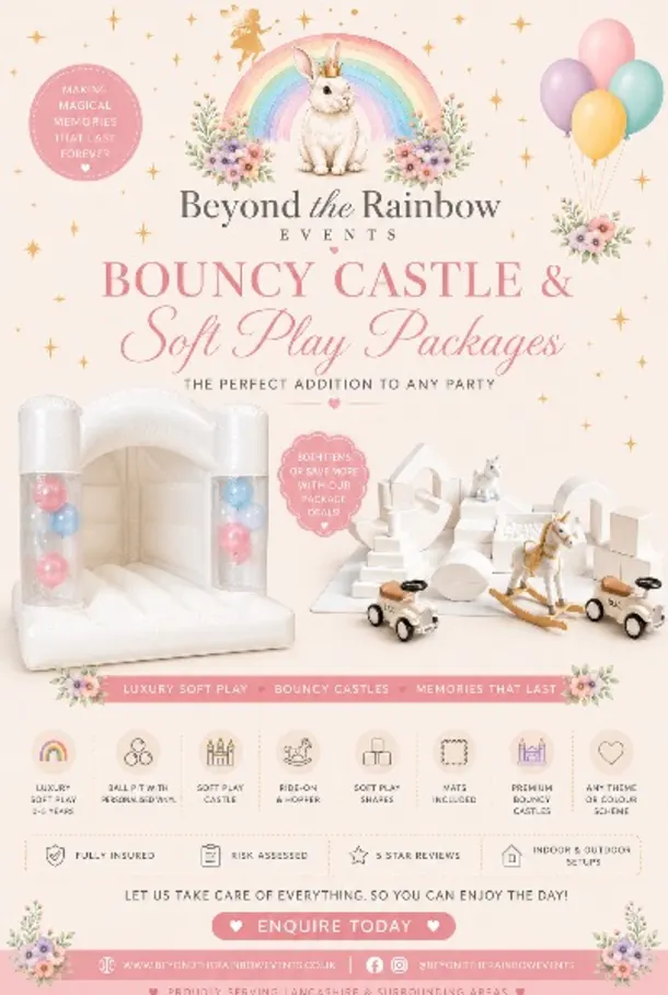 White Package Toddler Bouncy Castle And Soft Play