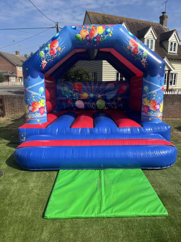 Blue And Red Party Castle