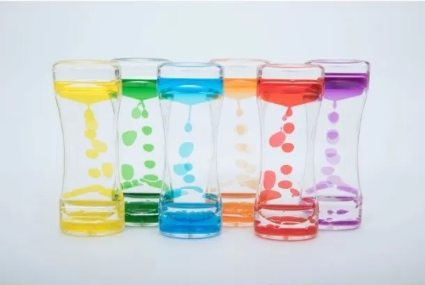 Rainbow Liquid Timers Set Of 6