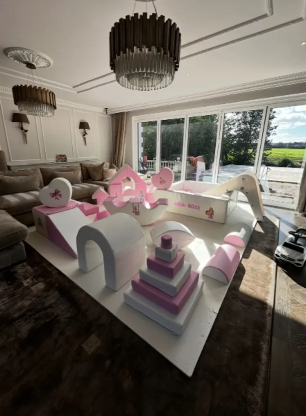 Princess Themed Pink And White Soft Play