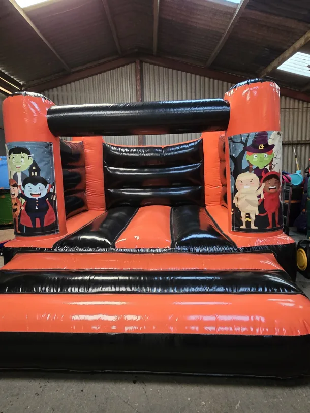 Orange And Black Halloween H Frame Bouncy Castle