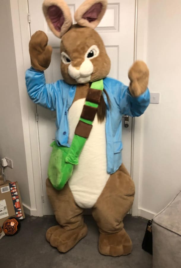 Rabbit Mascot Bounce Happy Doncaster