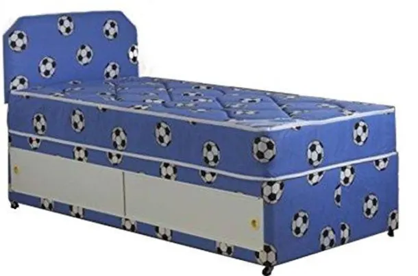 Blue Single Football Theme Divan