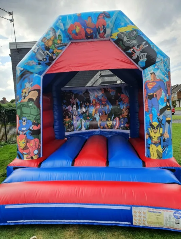 Superhero Bouncy Castle 11x12