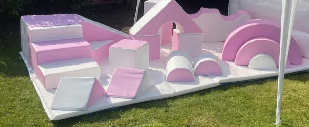 Baby Pink And White Soft Play Shapes