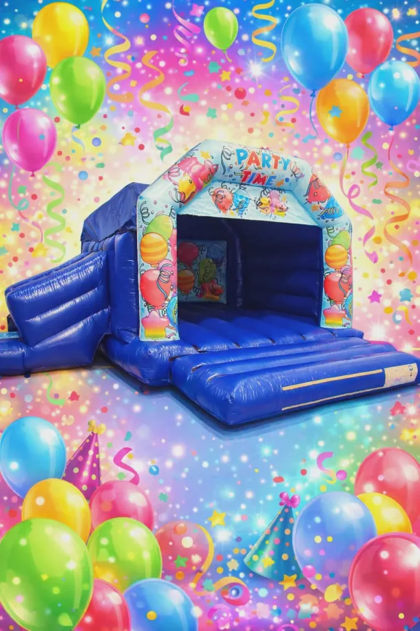 Party Time Castle With Side Slide