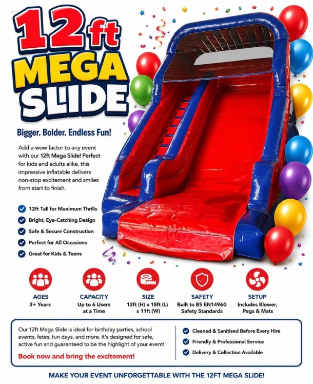 12ft Mega Slide