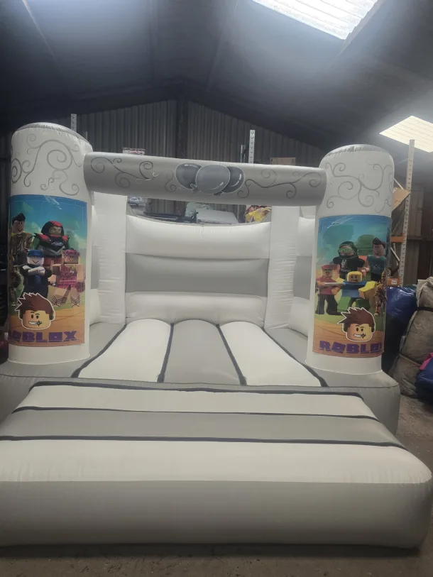 Grey White Roblox H Frame Bouncy Castle