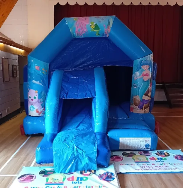 Mermaids And Sea Blue Front Slide