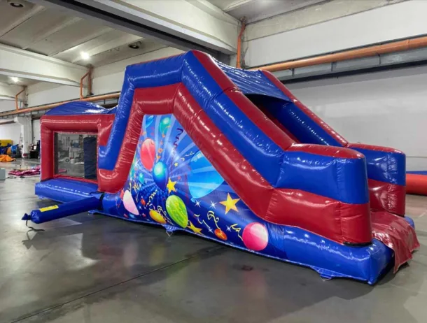 27ft Red And Blue Party Obstacle - Assault Course