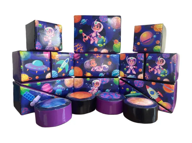 Space 17 Piece Soft Play Block Set