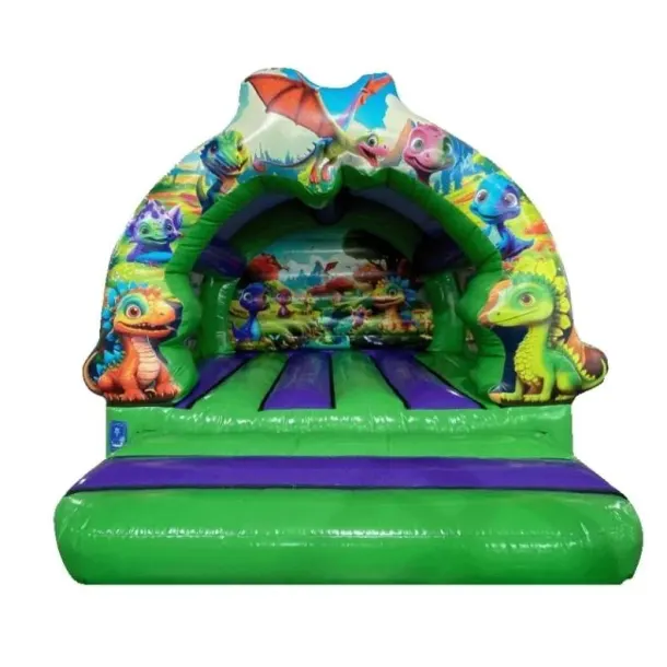 Dinosaur Curved Contour Bouncy Castle