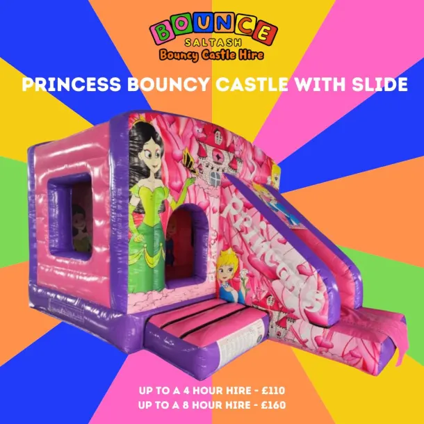 Princess Bouncy Castle With Slide