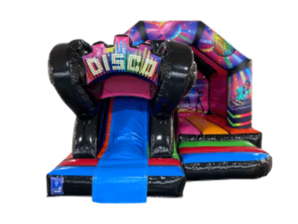 Disco Themed Front Slide Bouncy Castle
