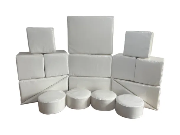 White 17 Piece Block Set