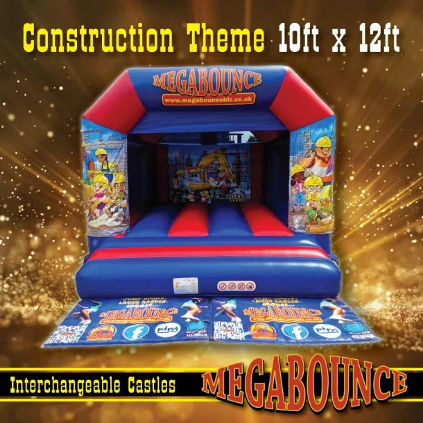 10ft X 12ft Construction Themed Bouncy Castle
