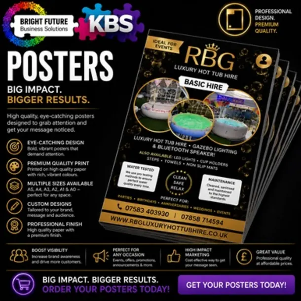 A3 Single Sided Posters 170gsm