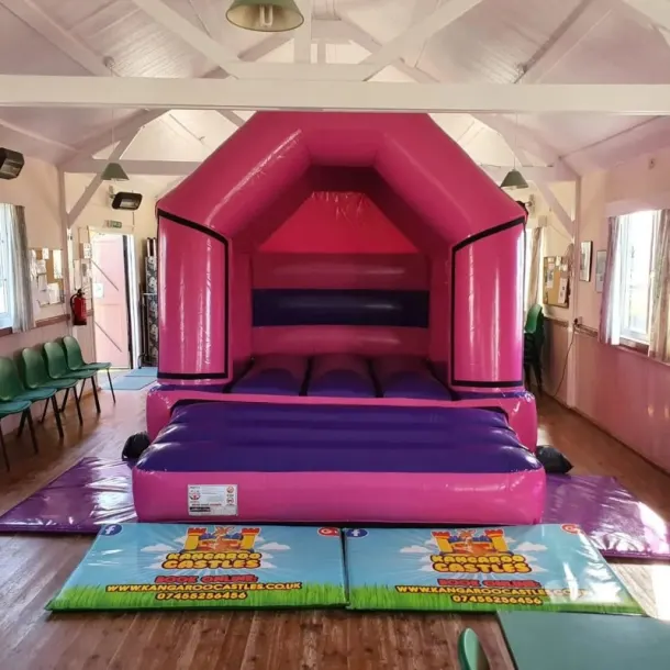 10 X 12 Pink And Purple Disco Bouncy Castle