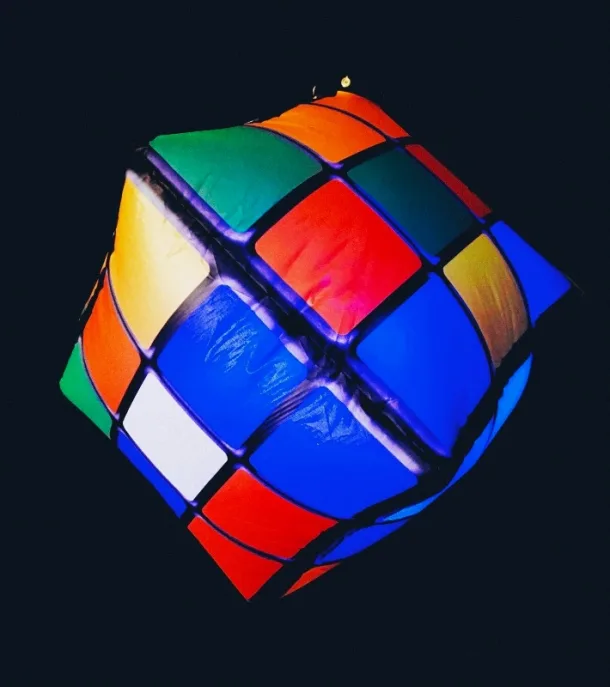 Rubiks Cube 3.5ft Hanging Inflatable - Price To Hire
