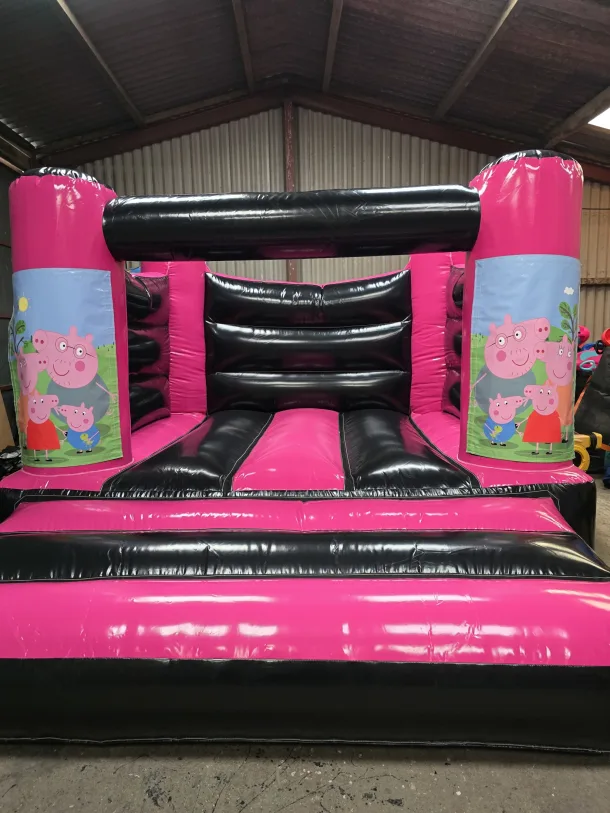 Pink And Purple Peppa Pig H Frame Bouncy Castle
