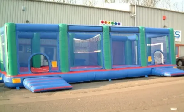 30ft By 19ft Inflatable Volleyball Court And Football Stadium