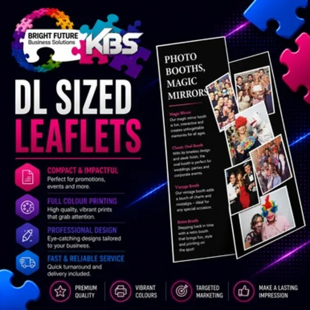 Dl Size Leaflets 130/135gsm - 99mm X 210mm