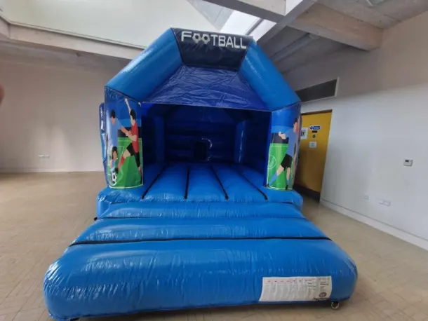 Blue Football Bouncy Castle