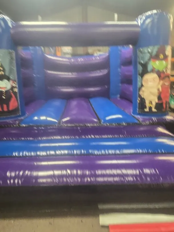 Blue And Purple Halloween H Frame Bouncy Castle