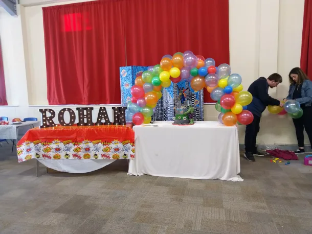 Air Filled Table Balloon Arch