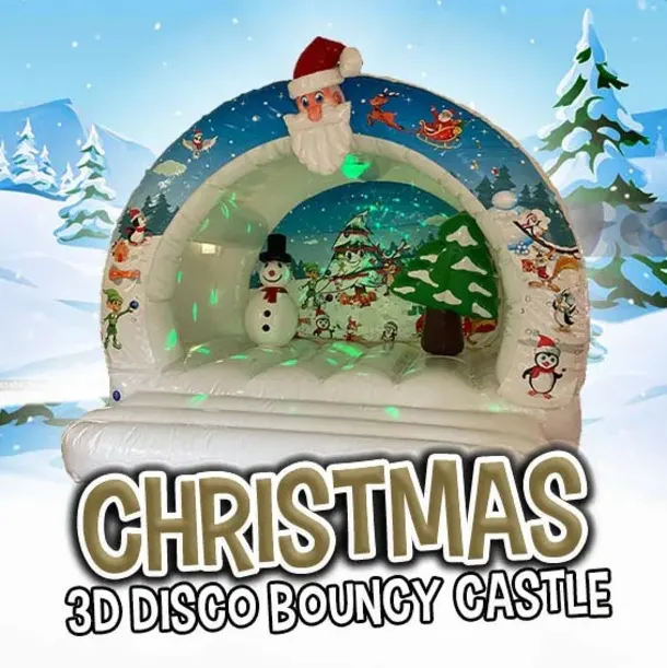 Christmas 3d Bouncy Castle