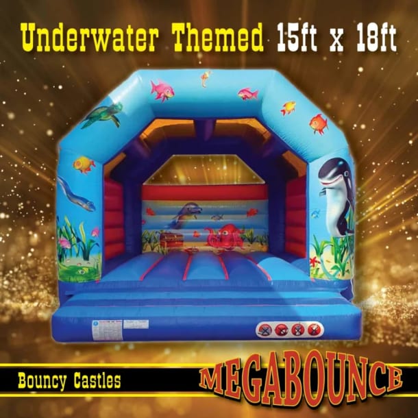 15ft X 18ft Underwater Themed Adult Bouncy Castle