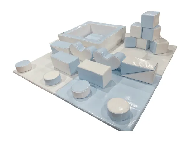 White And Pastel Blue Complete Package