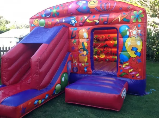 Balloon Theme Bouncy Castle With Slide