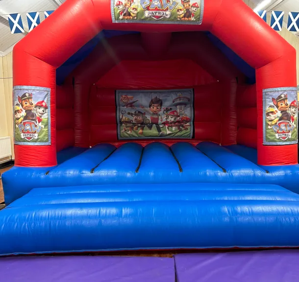 18ft X 15ft Blue And Red Castle -paw Patrol Theme