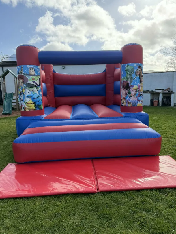 Red And Blue Toy Story H Frame Bouncy Castle