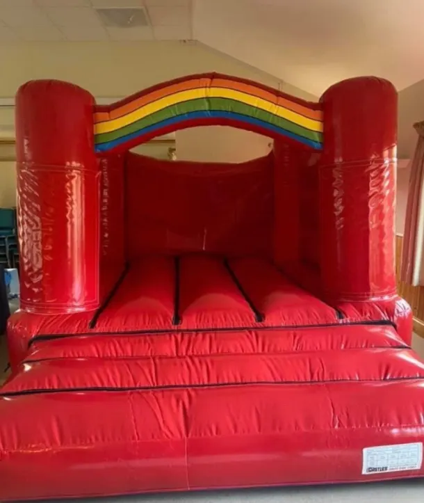 Red Rainbow  Bouncy Castle