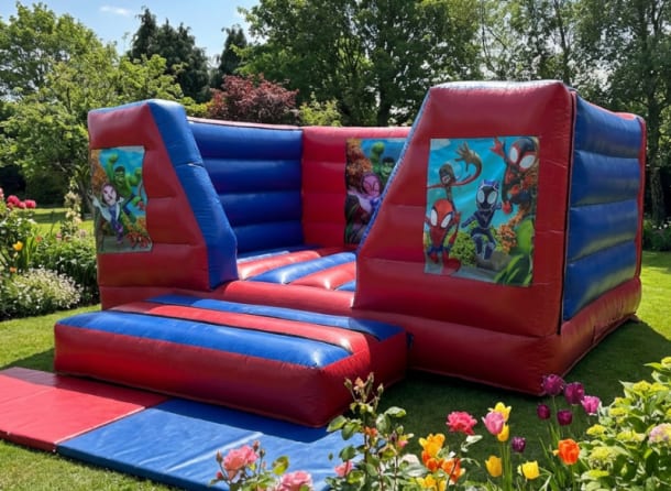 15ft X 12ft Blue And Red Box Indoor Castle - Spidey And His Amazing Friends