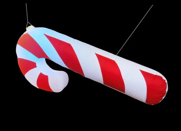 Candy Cane 3.4ft X 7ft Hanging Inflatable - Price To Hire