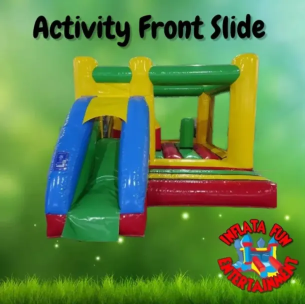 Multi Coloured Activity Castle With Front Slide