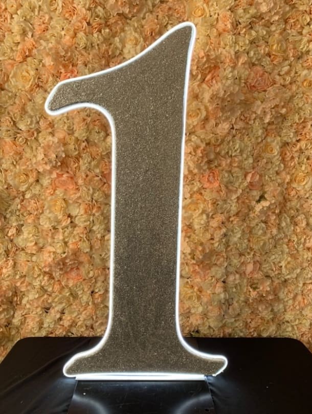 4ft Light Up Number 1