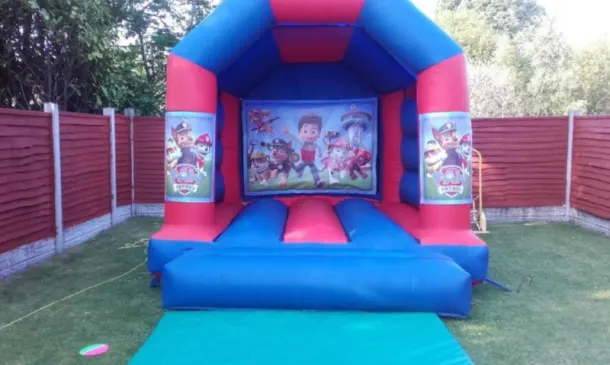 12ft X 12ft Blue And Red Castle - Paw Patrol Theme