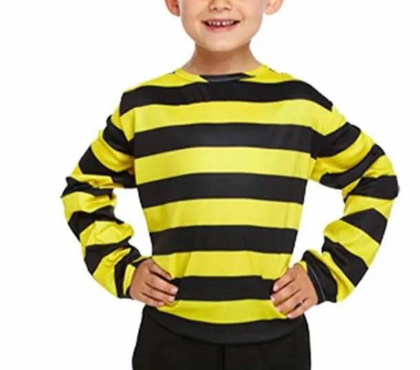 Black And Yellow Stripped Jumper - Xlarge