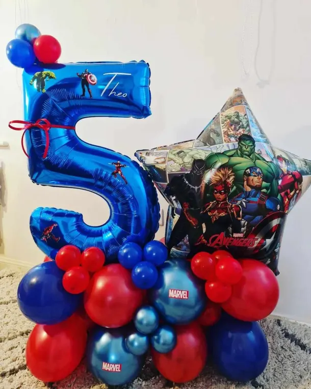 Superhero 5th Birthday Balloon