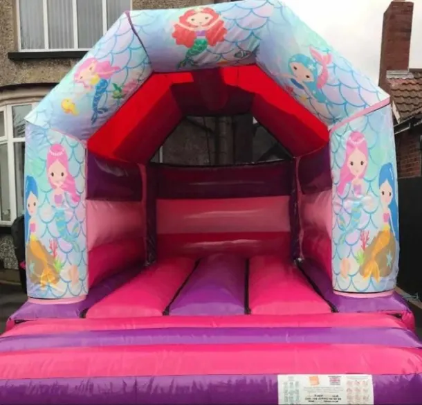 12ft Wide X 15ft Pink And Purple Mermaid Castle