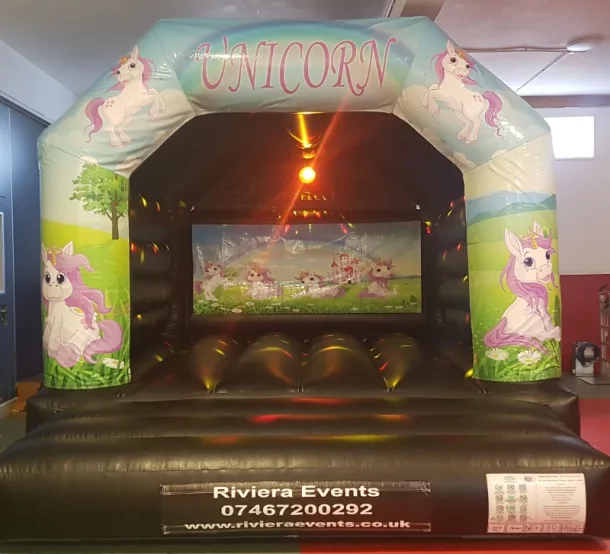 Unicorn Disco Bouncy Castle