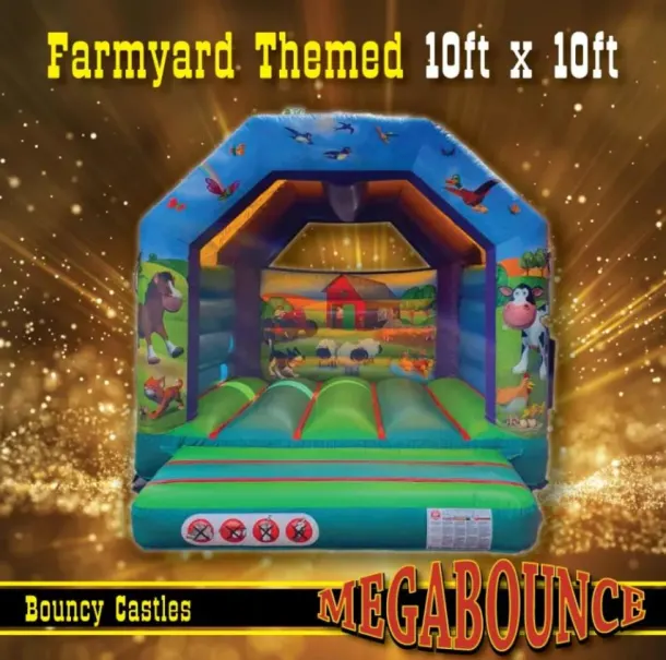10ft X 10ft Farmyard Themed Bouncy Castle